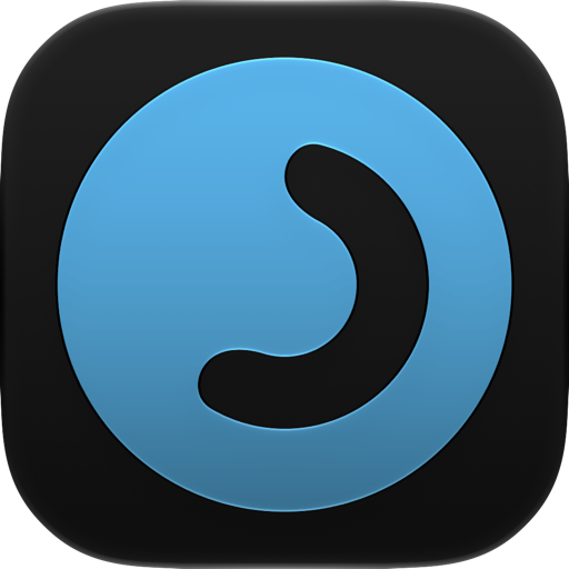 Moment app icon, Ocean, dark.