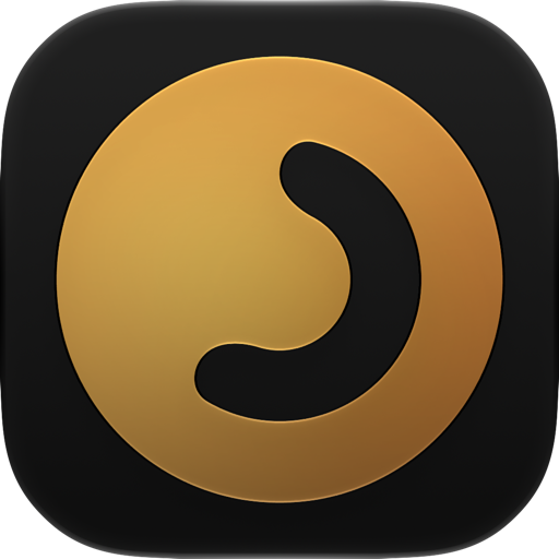 Moment app icon, Sand, dark.